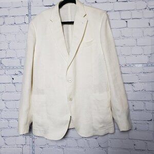 Armani Collezioni Basket Weave Linen Jacket NWT size EU 44